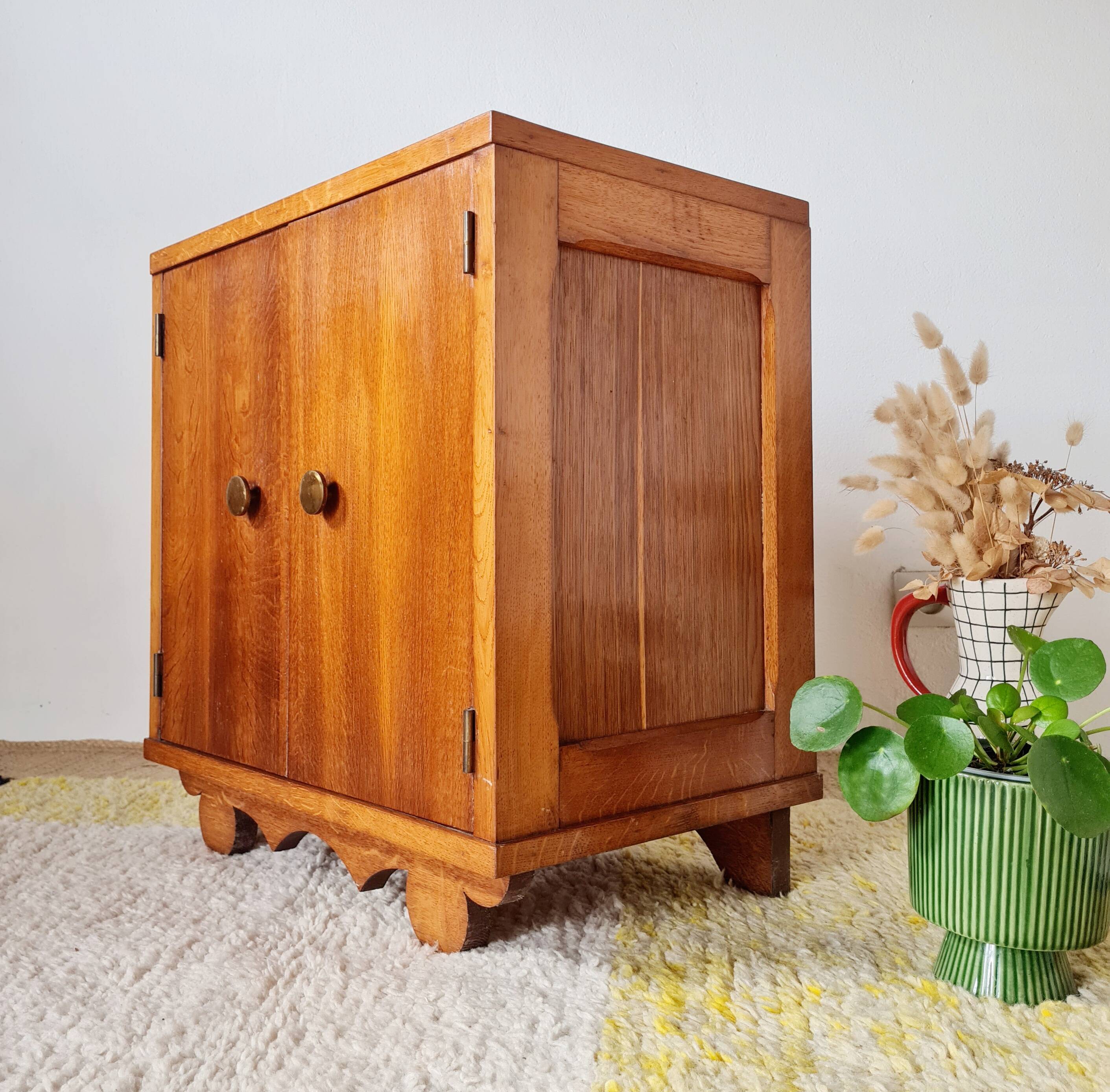Small antique piece of furniture - retro bedside table
