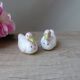 Vintage ceramic duck salt shaker and pepper shaker set