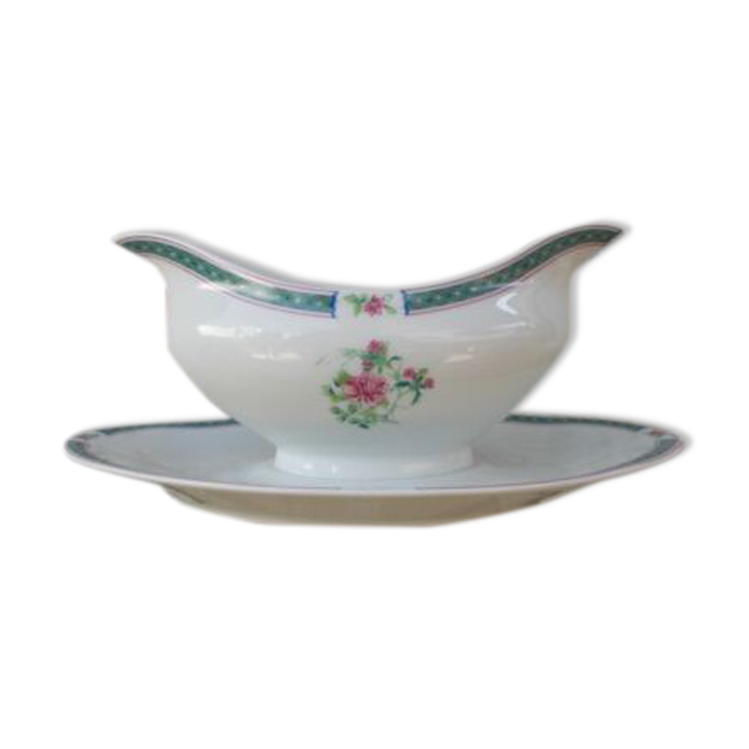 Saucière Limoges The Porcelain of the Unicorn Imperial China