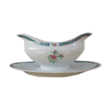 Saucière Limoges The Porcelain of the Unicorn Imperial China