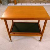 Danish folding table top serving trolley in teak from Arrebo Møbler, 1960s