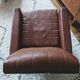 Fauteuil pivotant skaï et chrome années 60