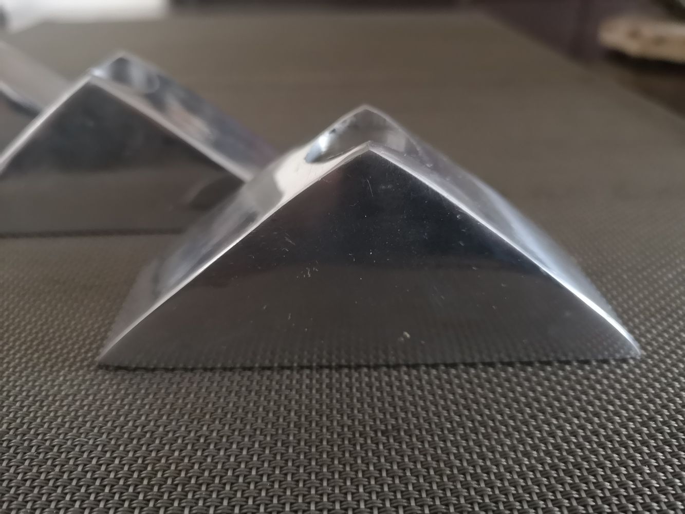 Trio of Scandinavian chrome candle holders - 1970s/80s