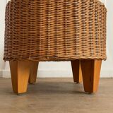Wicker ottoman