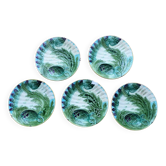 Lot de 5 assiettes en faïence