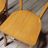Paire chaises de bistrot ancienne, 1950s