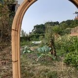 Light color bamboo mirror 85X60