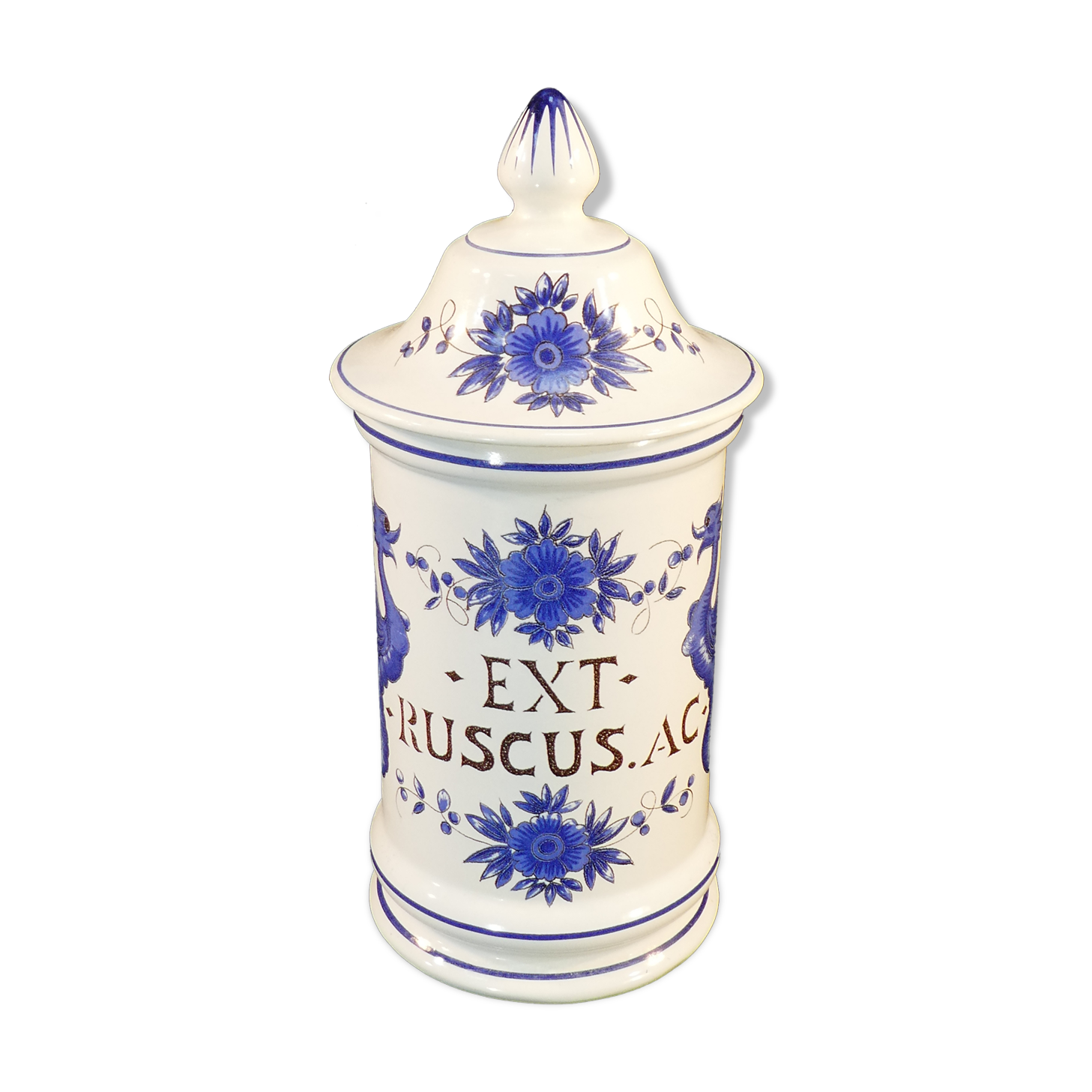 Pot a pharmacy - ext- ruscus. ac in faience of st clement