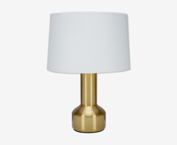 Lampe scandinave en aluminé doré circa 1970