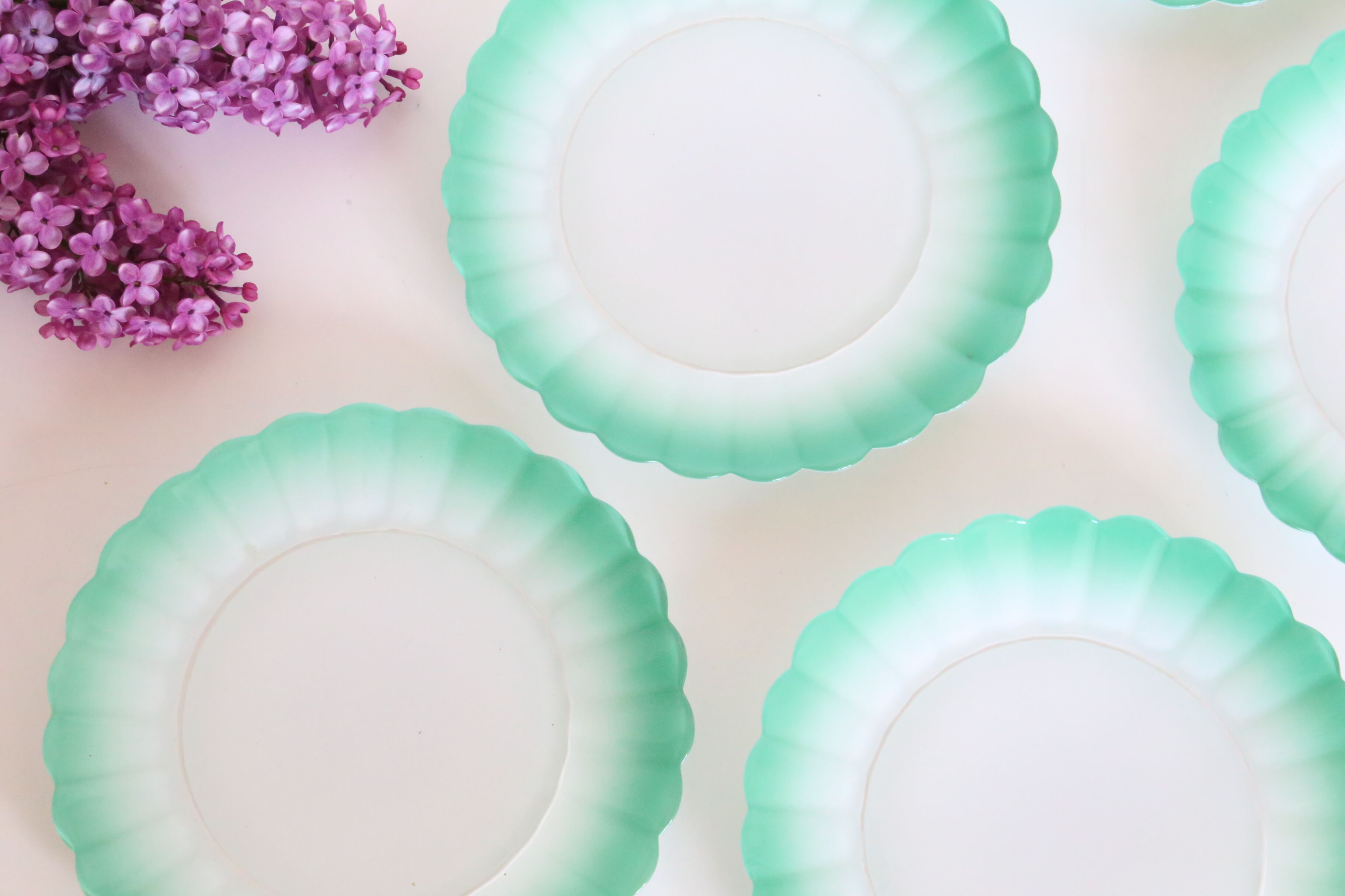 Set of 6 dessert plates Duralex model Marguerites