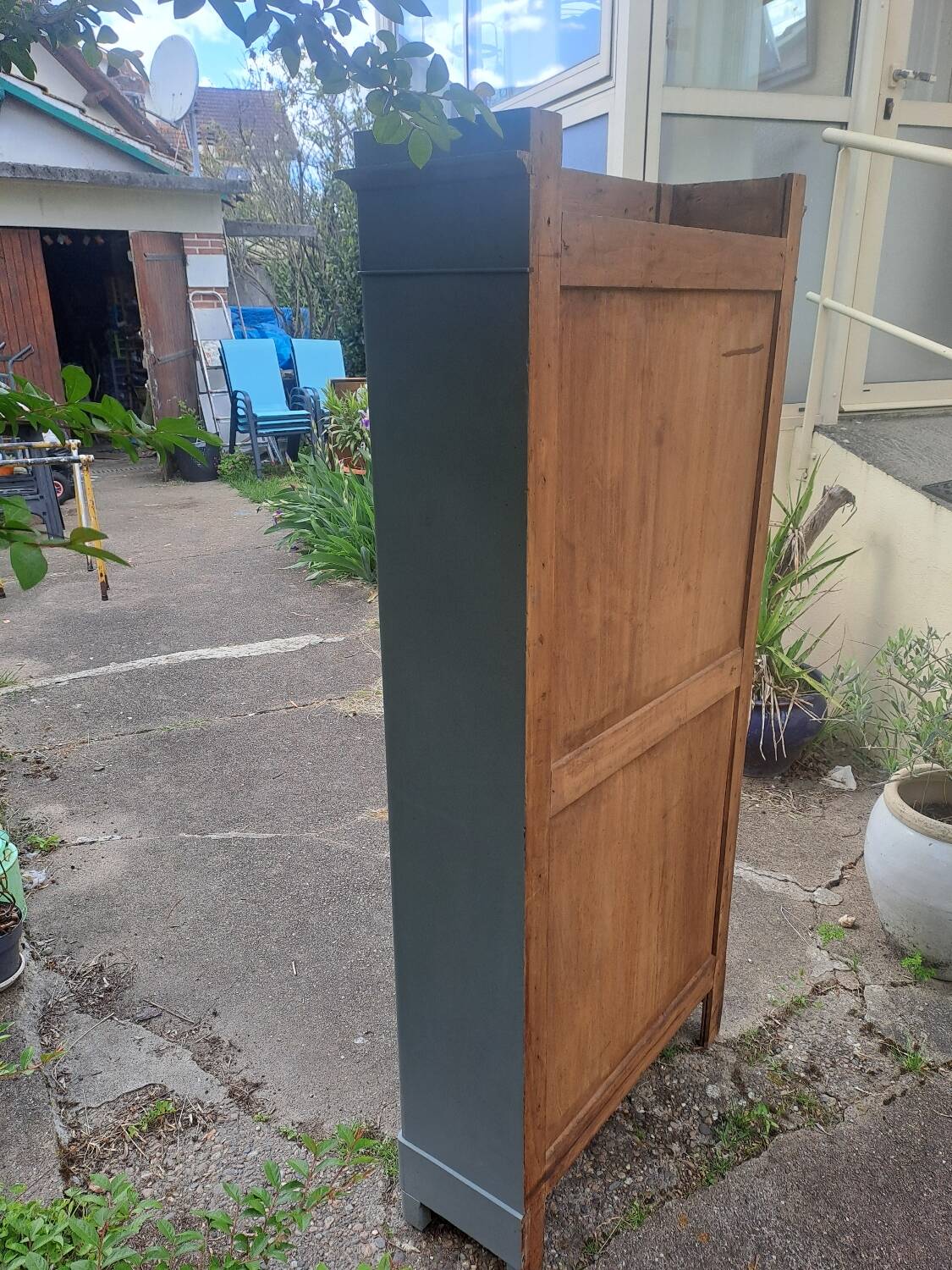 Armoire une porte vitrée  fin 19ème