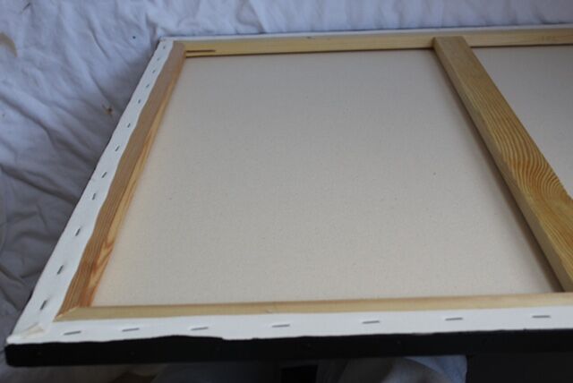 Colorful abstract painting "Rainbow n°4" 72x60 cm