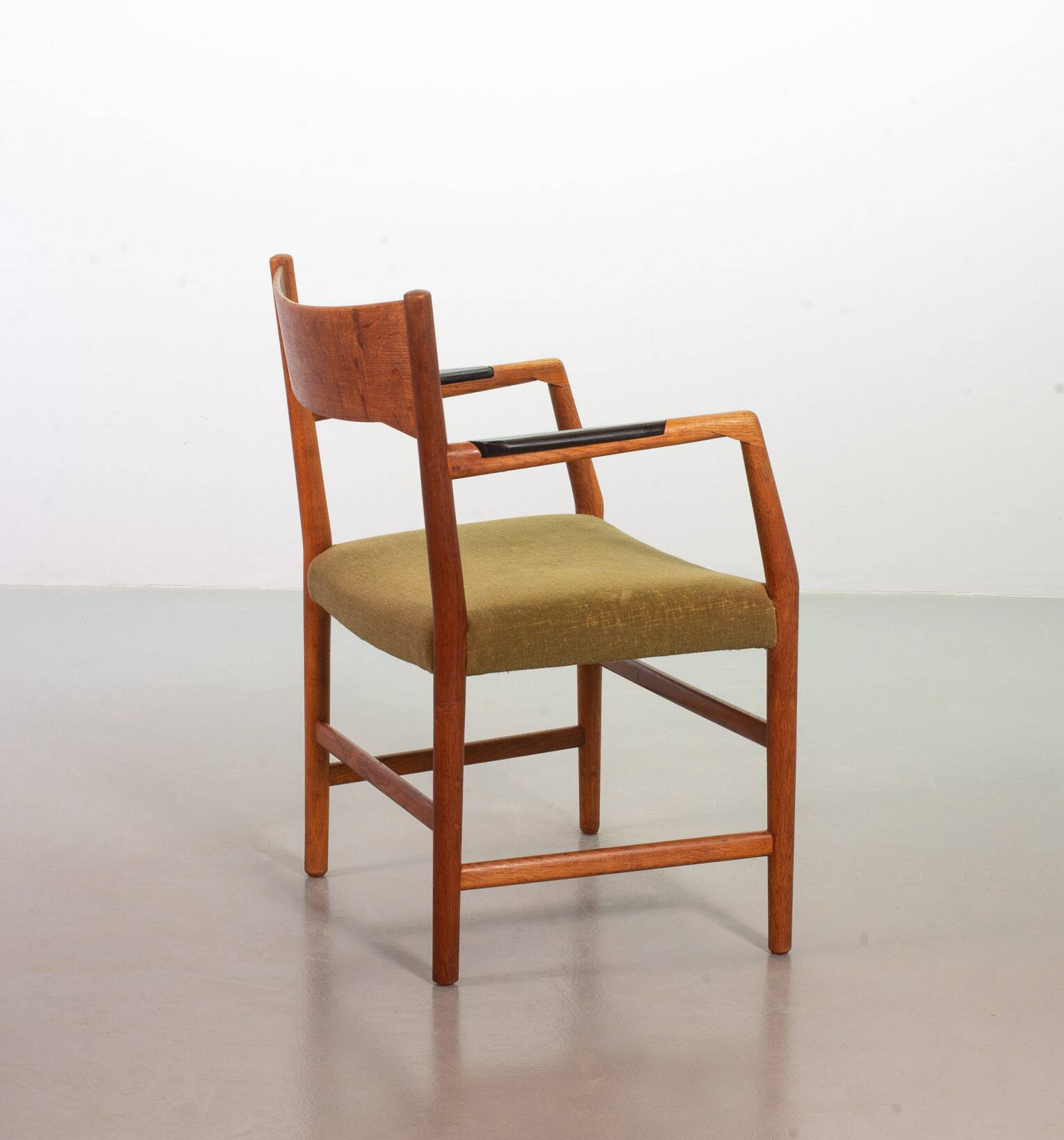 Hans Wegner Danish 'Town Hall' Wooden Arm / Side Chairs by Plan Mobler 50s