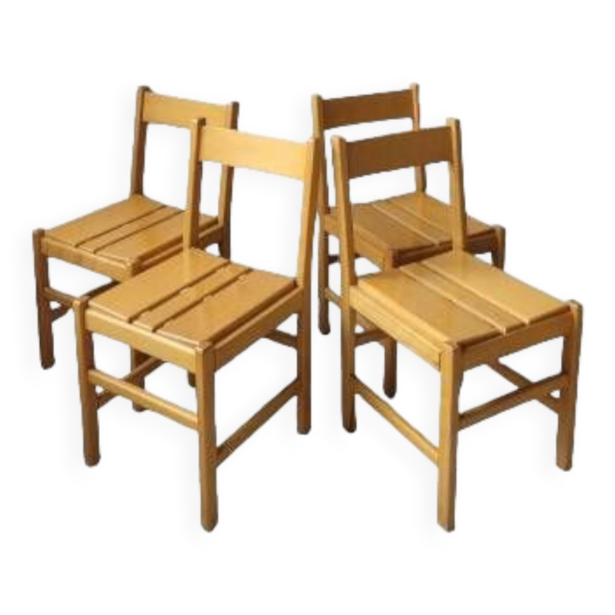 4 chaises vintage