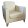 High-end burov ivory leather armchair - as new (never used)