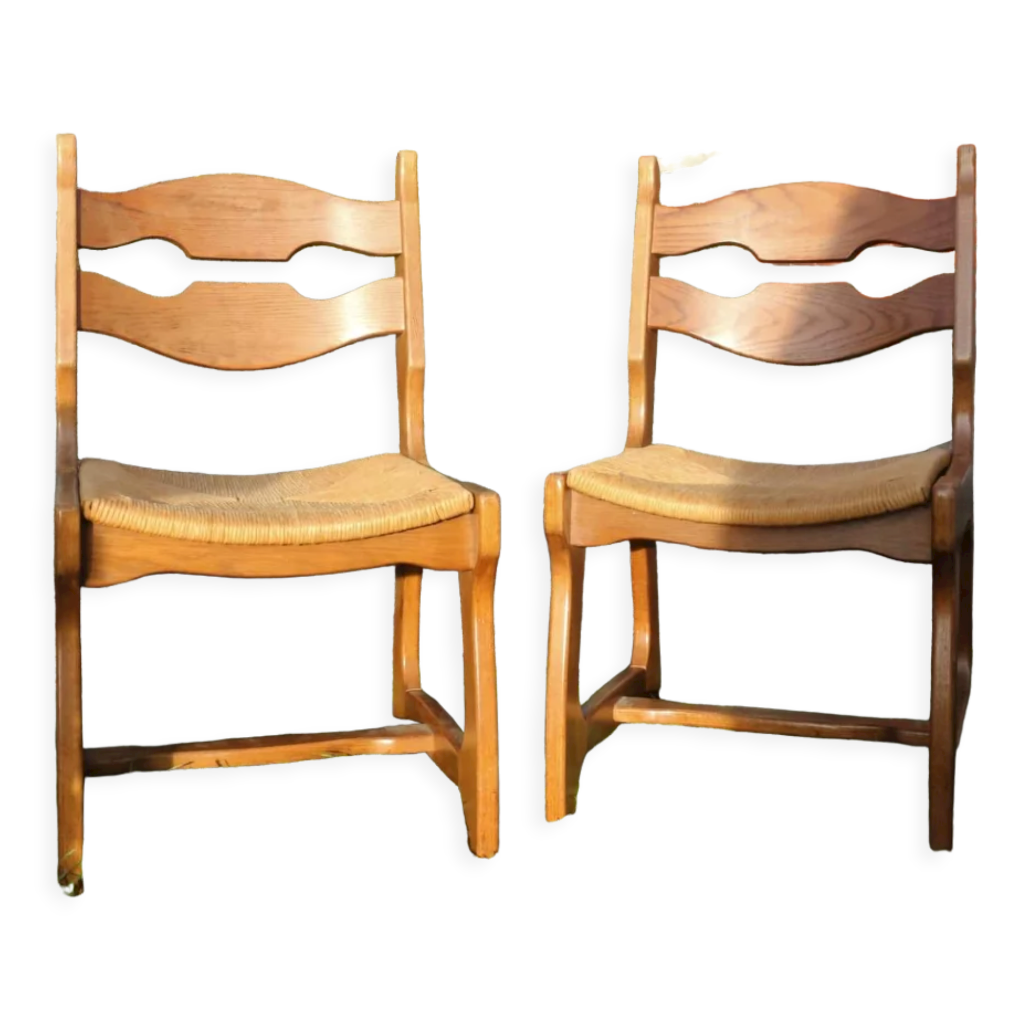 Set of 2 Guillerme and Chambon chairs