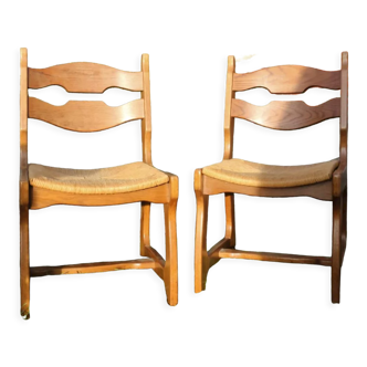 Set of 2 Guillerme and Chambon chairs
