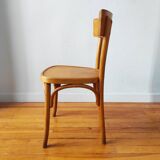 Vintage blonde wood bistro chair
