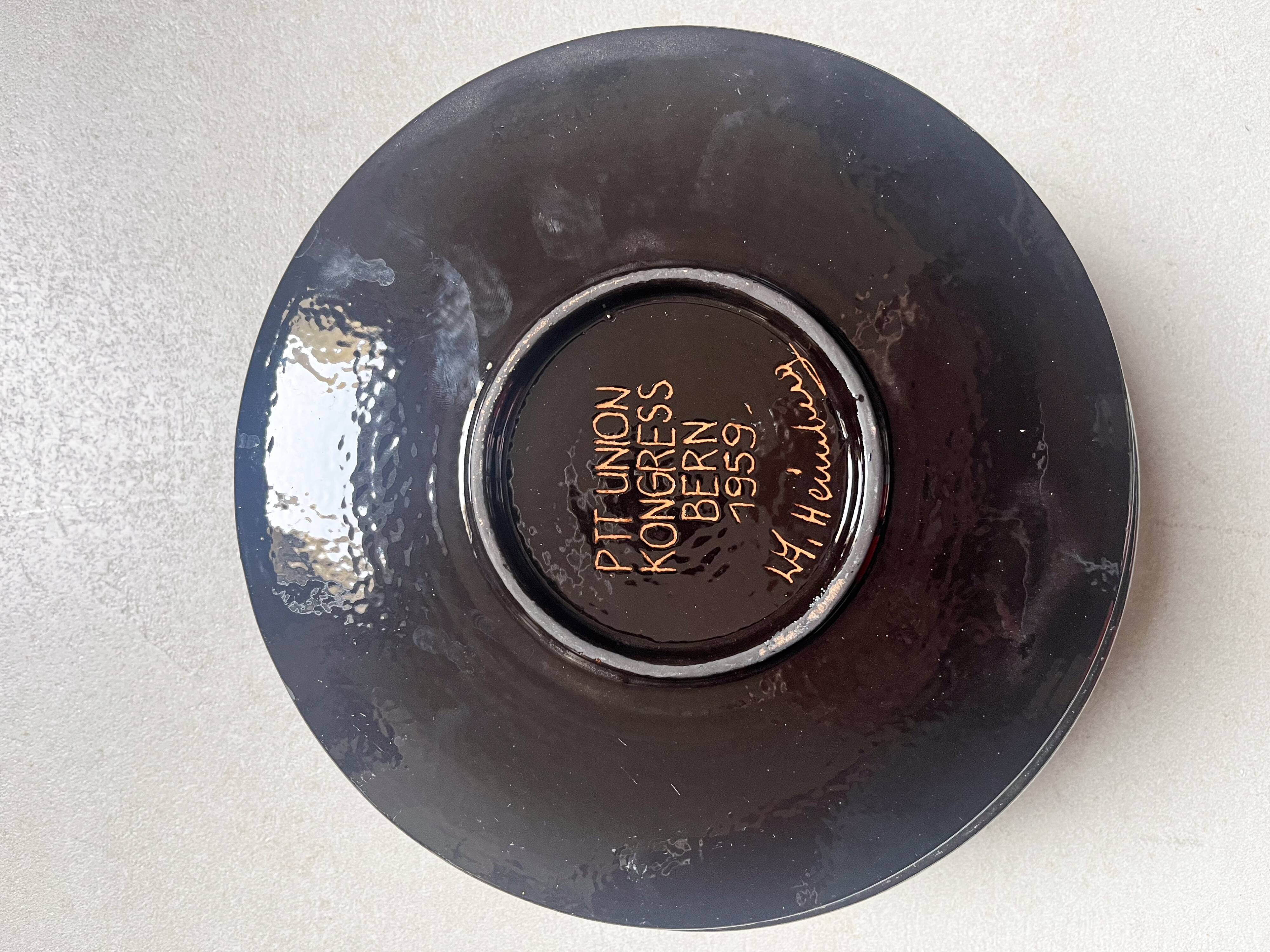 Set of 6 PTT Union Kongress plates