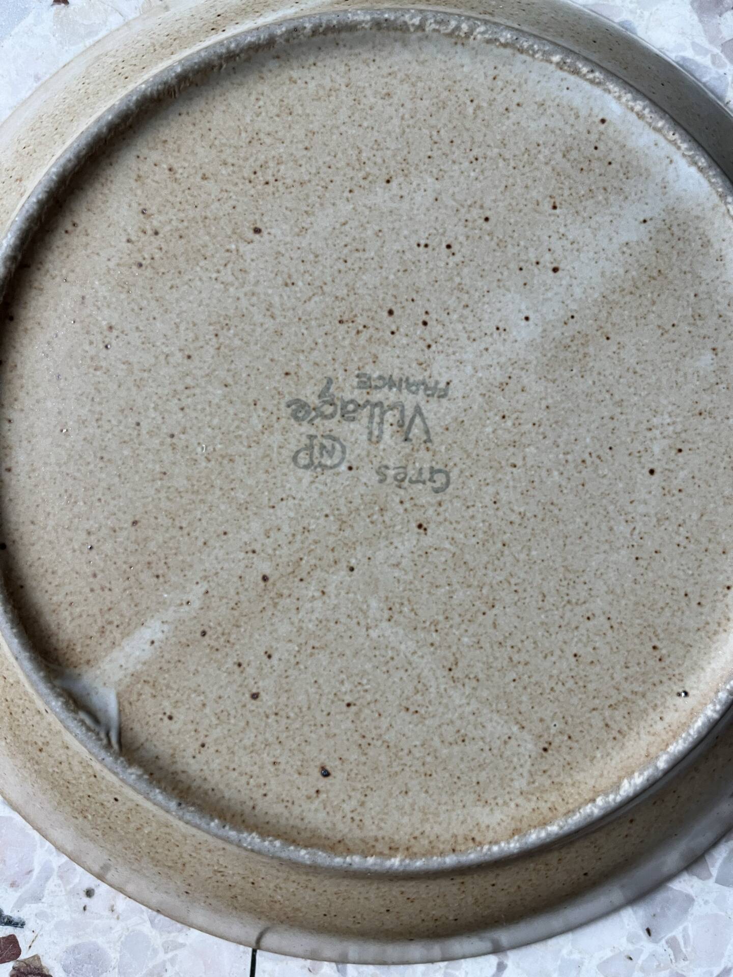 6 deep plates in stoneware