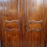 Louis XV period wardrobe in solid blond oak circa 1750