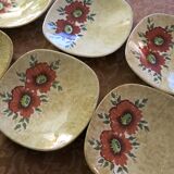 6 antique dessert plates in very good condition