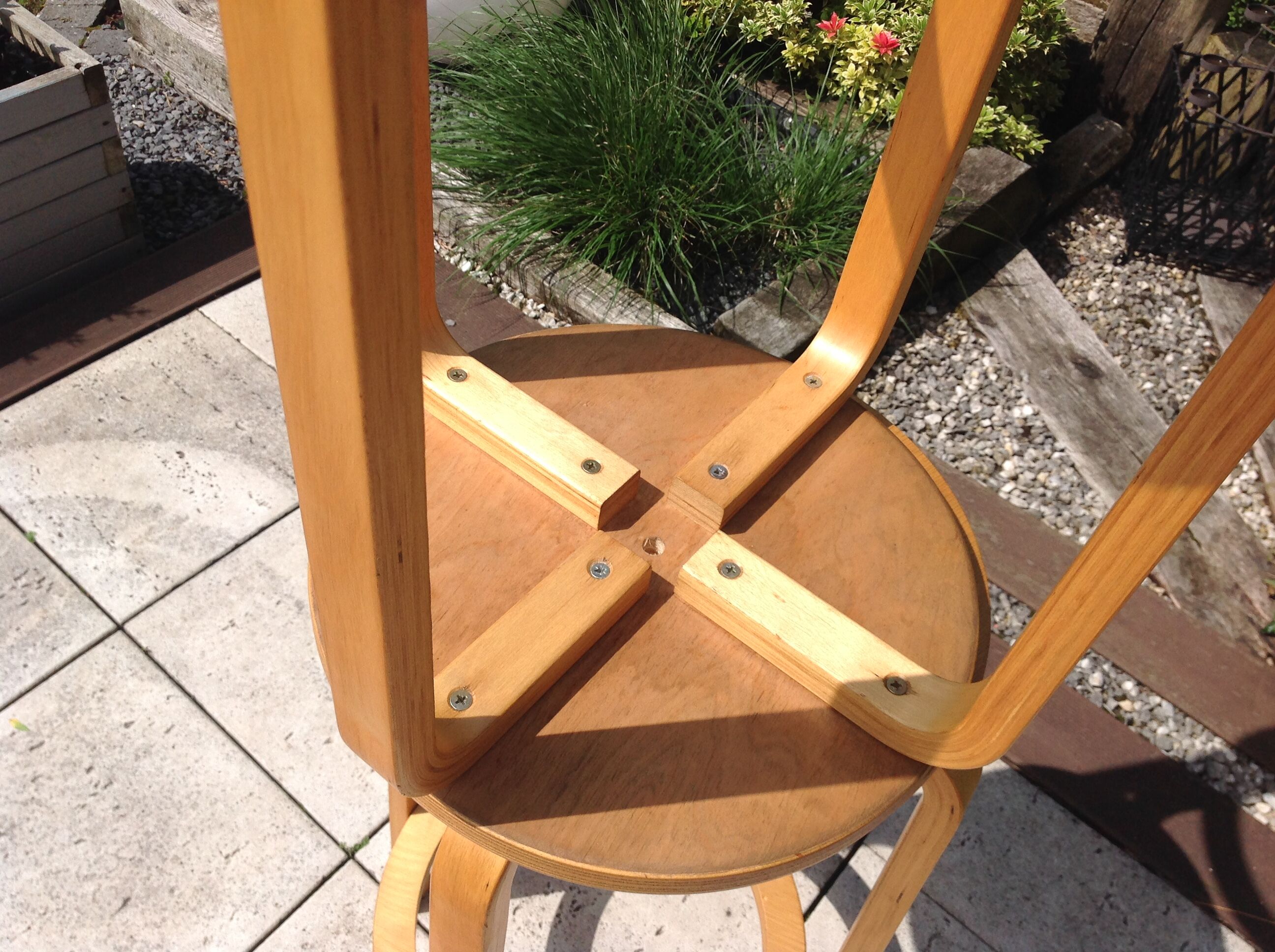 Pair of high Scandinavian/vintage style stools 60s-70s