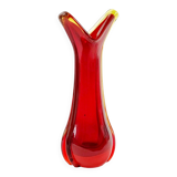 Mid-Century Sommerso Murano Glass Vase by Flavio Poli for Seguso, Murano, Italy, 1960s