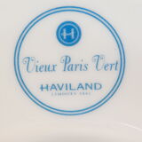 Photophore lithophanie porcelaine de limoges haviland '' vieux paris vert''