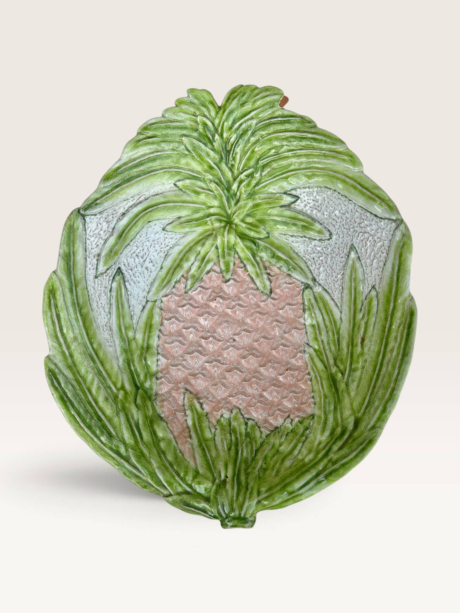 Plat ananas XXL en barbotine