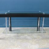 TV / HIFI stand for heavy load in tempered glass and steel