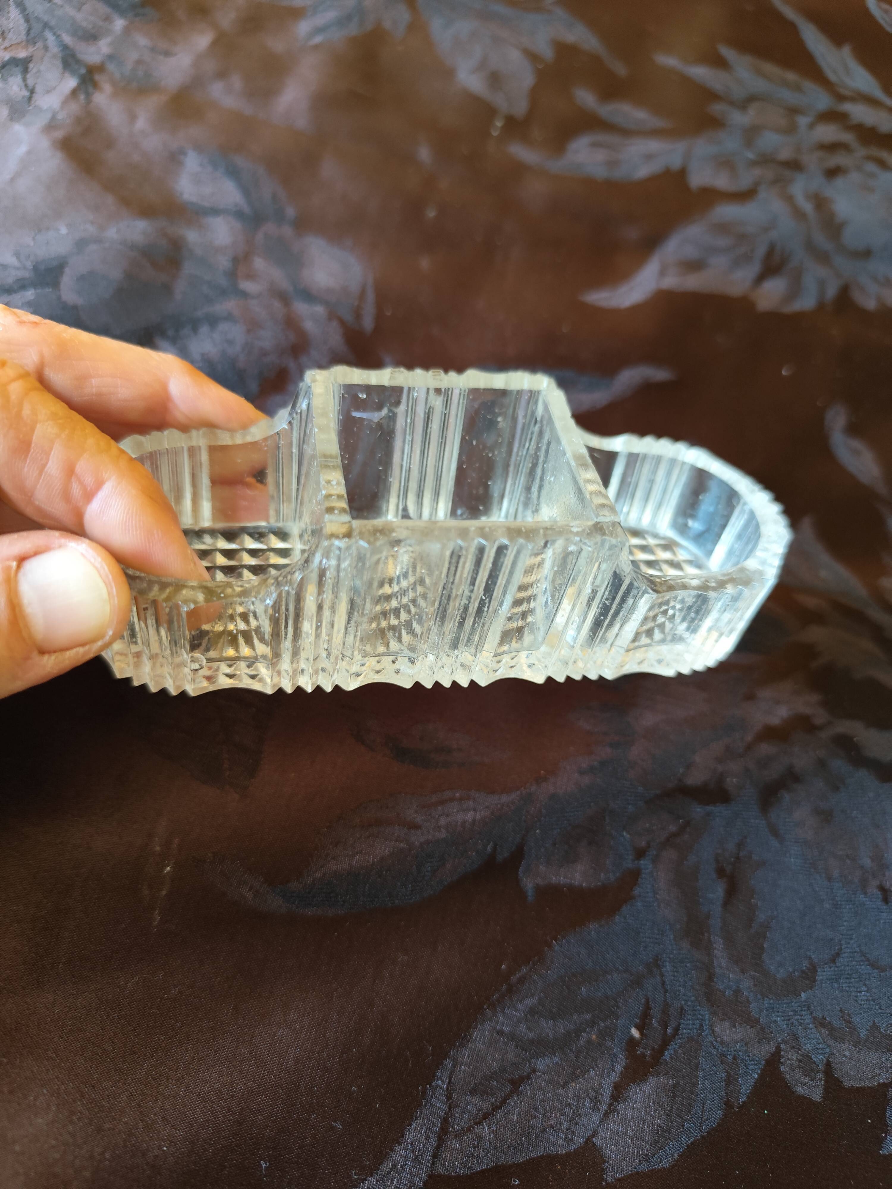 moulded glass salver
