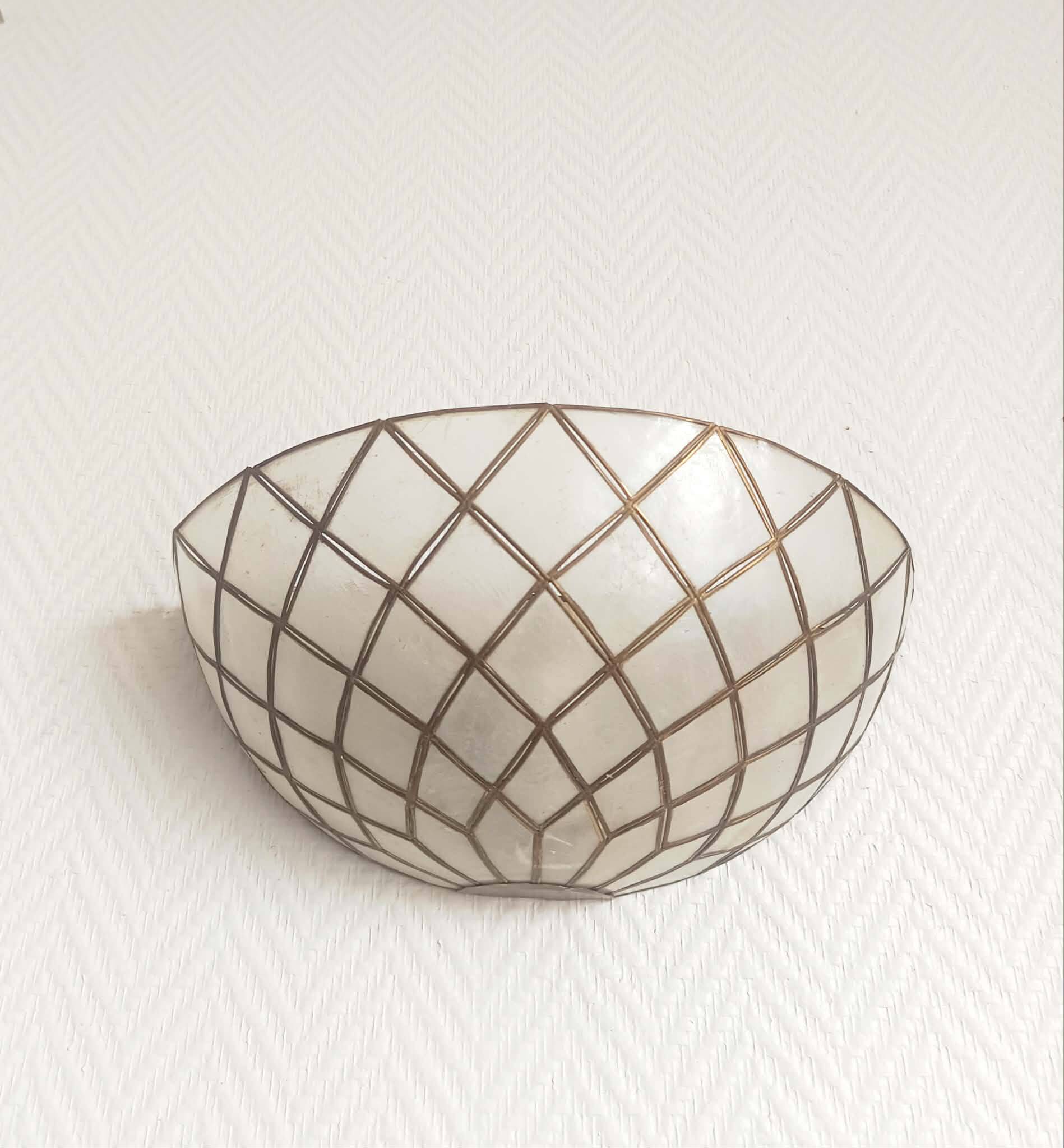 Art Deco mother-of-pearl wall light