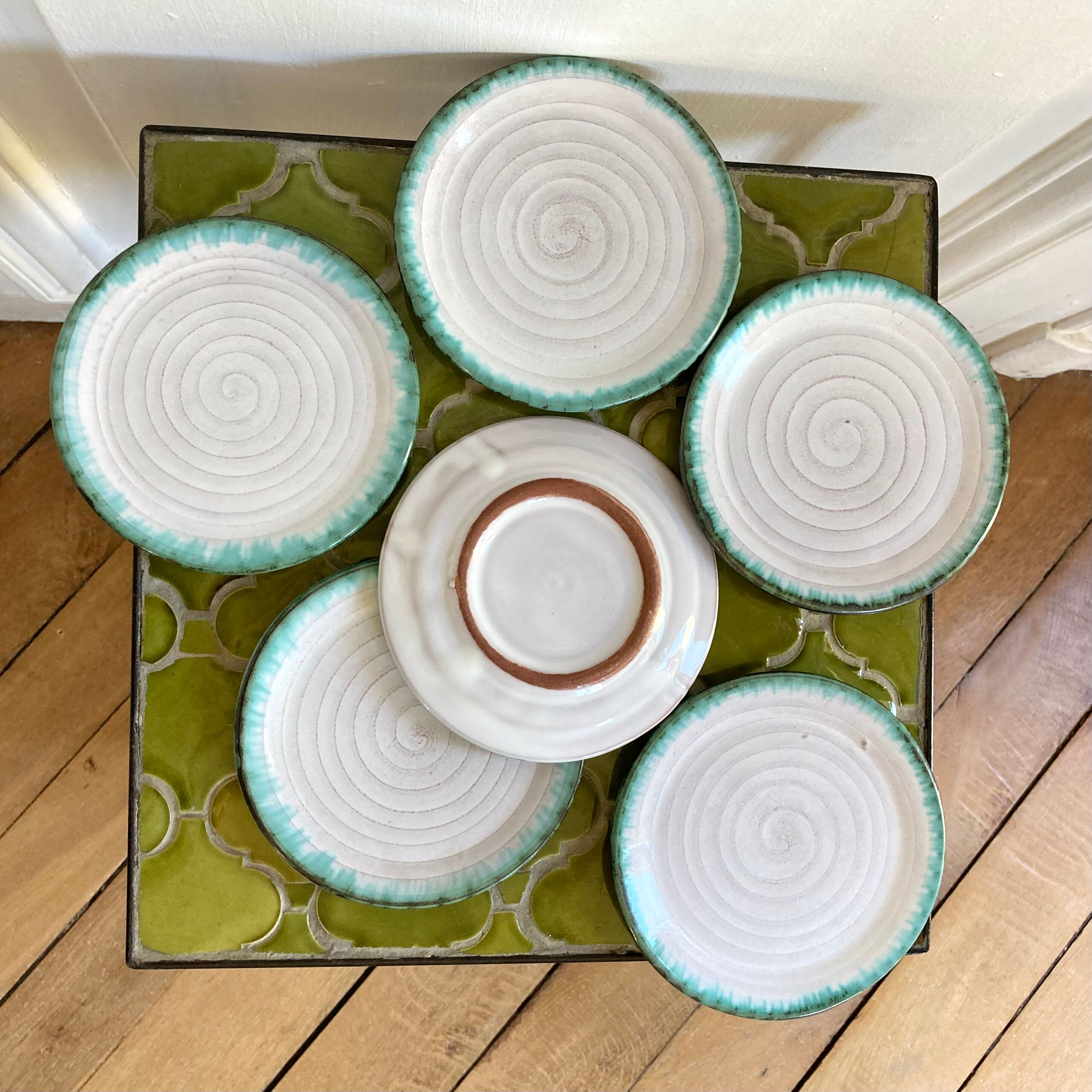 Ceramic mugs 70 hand-painted thistles