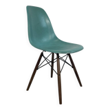 Chaise d'appoint Eames Herman Miller DSW en turquoise