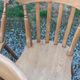 Set de 4 chaises et 1 fauteuil style montagne en chêne