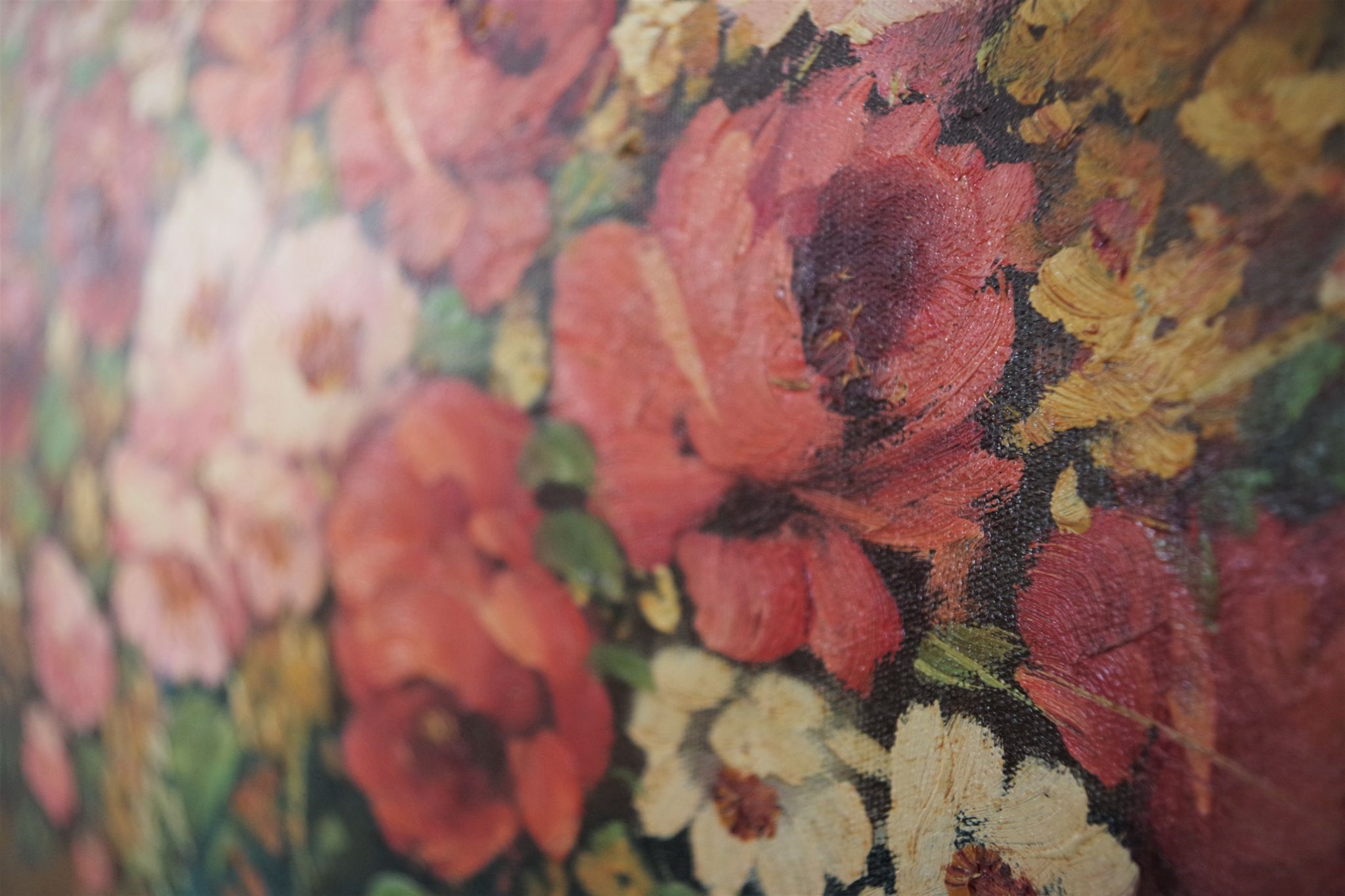 Floral arrangement painted by Lina Rossi, 1930s