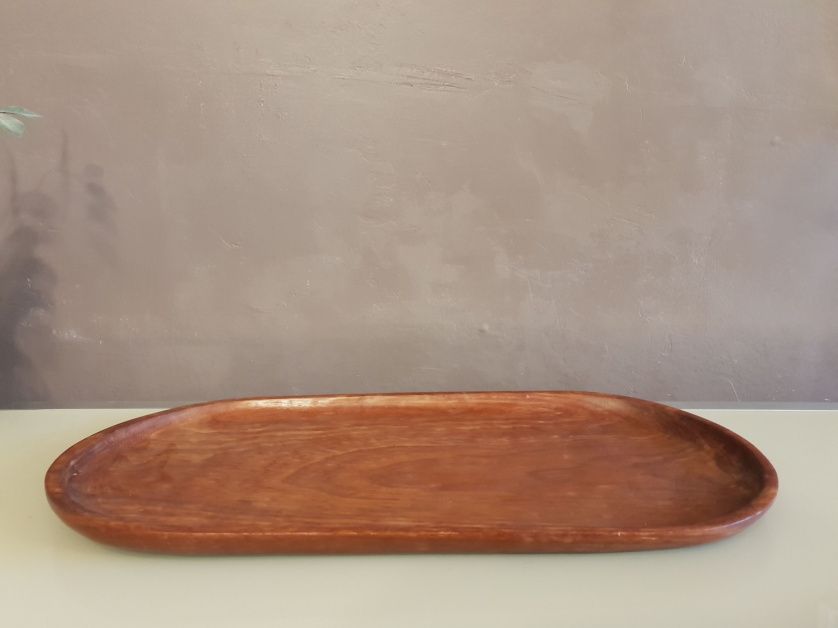 Oval top in exotic wood 1950