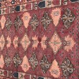 Tapis Turkmen afghan fait main 115x136cm