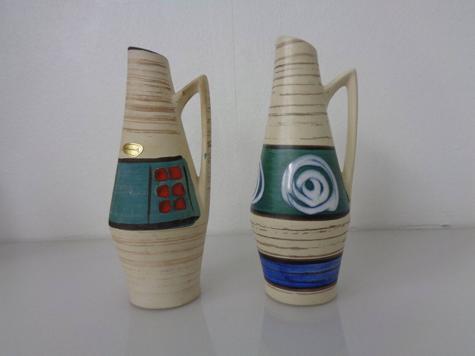 Ceramic vases by Heinz Siery for Scheurich, 1958, set of 2.