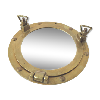 Miroir hublot en laiton diamètre 18cm