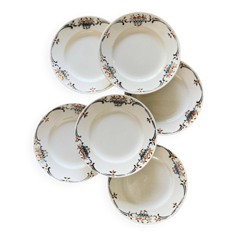 6 assiettes anciennes
