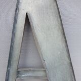 Letter A Art deco Silver zinc