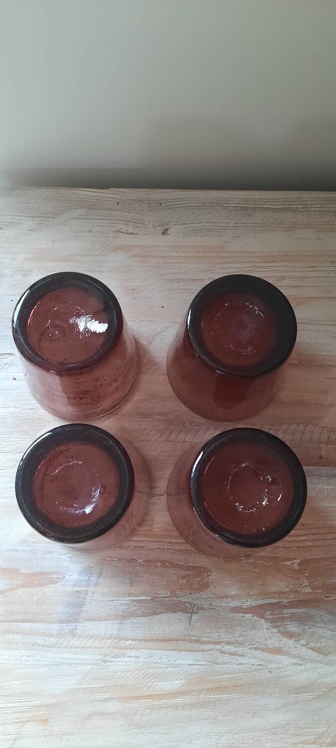 Purple bubbled glasses