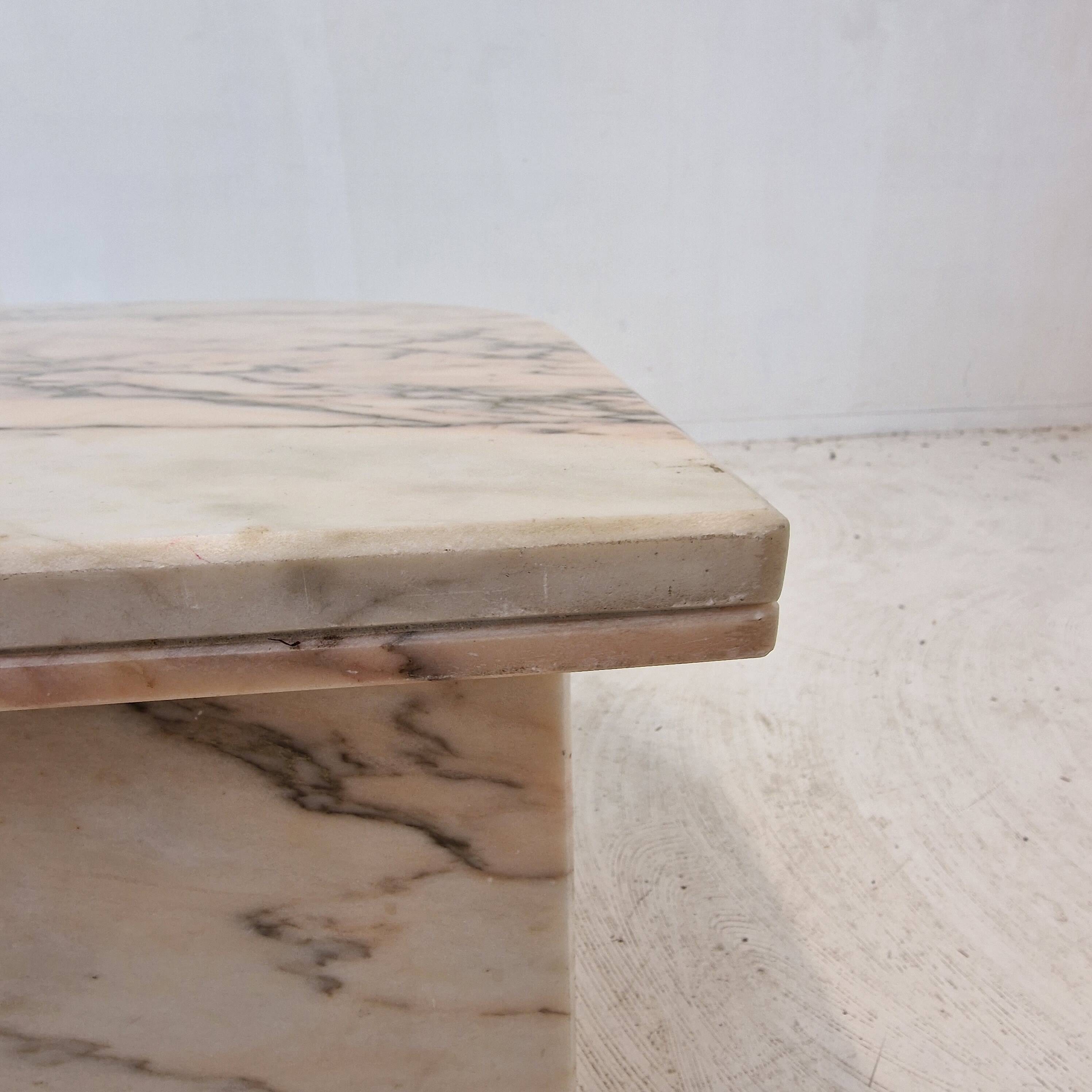 Italian Marble Coffee or Side Table, 1980s