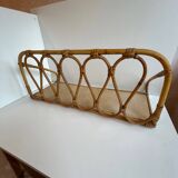 Rattan wall shelf