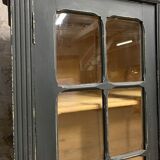 Former black patinated showcase