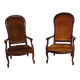 pair of Voltaire armchairs