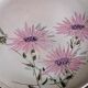 Ceramic plate with thistles by Marie-Madeleine Jolly 1950