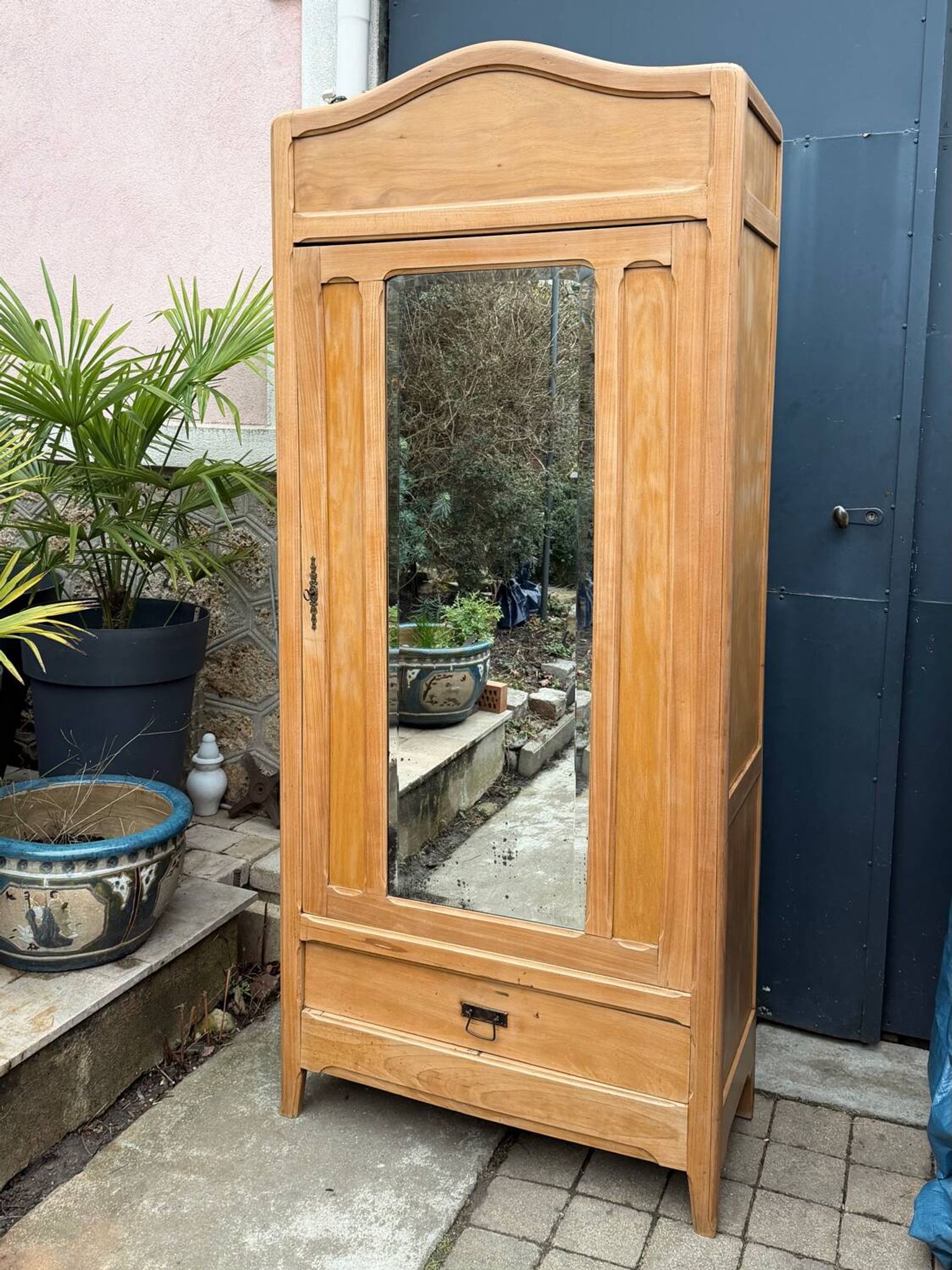 Armoire parisienne art déco miroir biseauté 1920